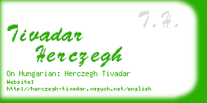 tivadar herczegh business card